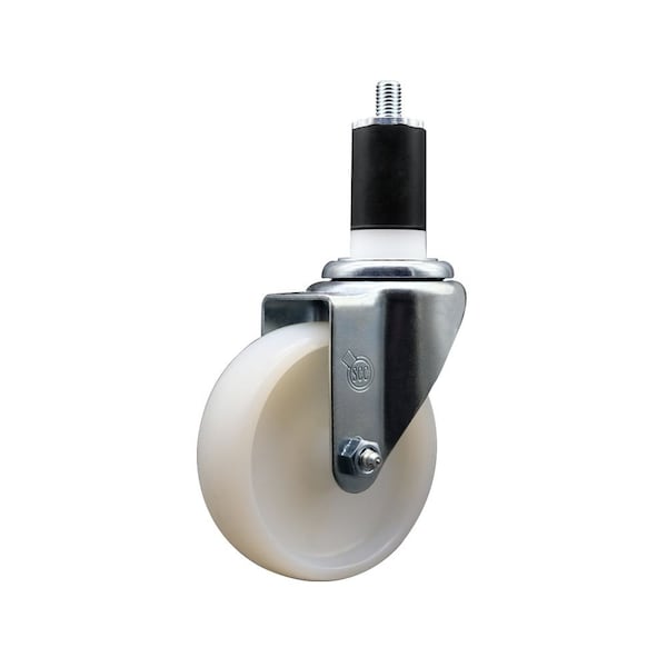 4'' Nylon Wheel Swivel 1-1/2'' Expanding Stem Caster
